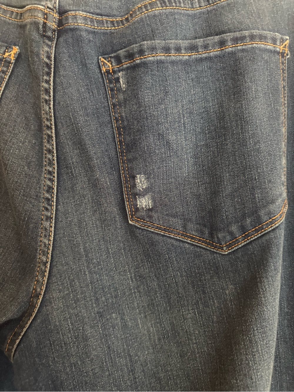 a.n.a. Wide Leg Women’s Jeans - Blue-Frayed Hems Size 12 - Picture 4 of 6
